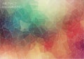 Abstract 2D geometric colorful background