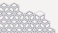 Abstract 3D Geometric Cubes Pattern Art, vector design Generative AI Royalty Free Stock Photo