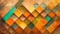 An abstract 3D geometric pattern color gradient background Royalty Free Stock Photo
