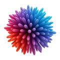 Abstract 3D Gradient Floral Sphere Royalty Free Stock Photo