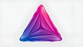 Abstract 3D Gradient Triangular Object Royalty Free Stock Photo