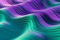 Abstract 3D Green and Purple Liquid Wave Background