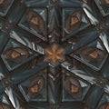 3d hexagonal dark colors background pattern
