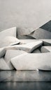 Abstract 3D-illustration illusion of natural stone, metal.
