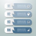 Abstract 3d infographic 4 options, Business concept infographic