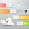 Abstract 3d infographic template 4 steps,