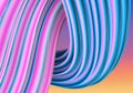 Abstract 3d liquid background. Mixing colors in an illustration. 3D Render