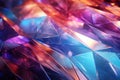 Abstract 3d luxury premium background, colorful crystal pieces golden accent, lighting effect Royalty Free Stock Photo