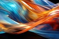 Abstract 3d luxury premium background, colorful flowing curved waves, golden accent, lighting effect