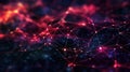 Abstract 3D network with intricate plexus design. Futuristic technology concept. Ideal for digital connectivity and complexity