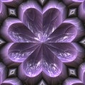 3d octagonal purple geometric fractal pattern