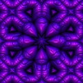 3d octagonal violet fractal pattern