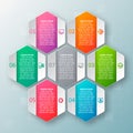 Abstract 3D Paper Infographics. Business template .Vector illustration