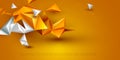 Vector illustration polygonal technology background for banner, template, wallpaper, web design