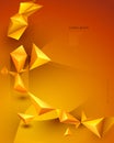 Vector illustration polygonal technology background for banner, template, wallpaper, web design