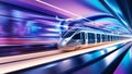 Abstract 3D Rapid Transit Blur Background