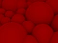 Abstract 3D red spheric background