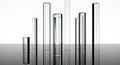 Abstract Crystal Bar Chart Royalty Free Stock Photo