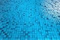 Abstract 3d render, blue geometric background design with cubes Royalty Free Stock Photo