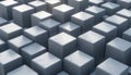 Abstract 3D Render of Grey Cubes Geometric Background Texture Royalty Free Stock Photo