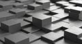 Abstract 3D Render of a Textured Grid of Cubes geometric Royalty Free Stock Photo