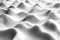 Abstract 3D Render of Wavy Surface with Monochrome Lines and Pattern