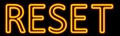 Reset neon sign