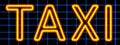Taxi neon sign
