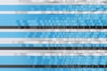 Abstract 3D rendering of black, white and blue sine waves
