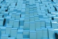Abstract 3D rendering of blue sine waves