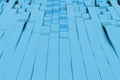 Abstract 3D rendering of blue sine waves