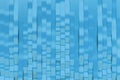 Abstract 3D rendering of blue sine waves