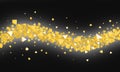 Abstract 3d rendering of chaotic particles Background of pyramids in empty space Royalty Free Stock Photo