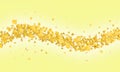 Abstract 3d rendering of chaotic particles Background of pyramids in empty space Royalty Free Stock Photo