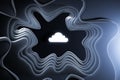 Abstract 3d rendering cloud illustrarion on background. Design concept Royalty Free Stock Photo