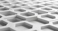 Abstract 3D Rendering of a White Hexagonal Grid Pattern background geometric Royalty Free Stock Photo