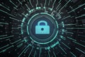 Abstract 3D rendering of digital data storage concept background Royalty Free Stock Photo