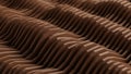 3D Abstract Wavy Brown Geometric Background Royalty Free Stock Photo