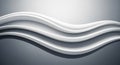 Abstract 3D Rendering of Smooth White Waves on a Gradient Background image photo Royalty Free Stock Photo