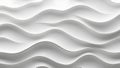 White abstract background with curved lines. 3d rendering, 3d illustration. Royalty Free Stock Photo