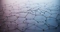 Abstract Digital Network: Interconnected Nodes and Lines Royalty Free Stock Photo