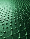 Abstract 3D rendering of a green molecular structure or network grid image photo Royalty Free Stock Photo