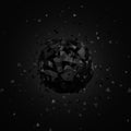 Abstract 3D Rendering of Low Poly Sphere Royalty Free Stock Photo