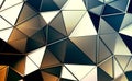 Abstract 3D Rendering of Polygonal Background. Royalty Free Stock Photo