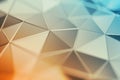 Abstract 3D Rendering of Polygonal Background. Royalty Free Stock Photo