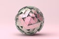 Abstract 3D Rendering of Polygonal Sphere Royalty Free Stock Photo
