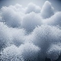 Abstract 3D Rendering of Textured White Spheres and Digital Foam Royalty Free Stock Photo