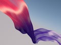 Abstract 3d rendering of twisted gradient Royalty Free Stock Photo