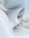 Abstract 3d rendering wavy band background surface