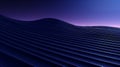 Abstract 3d rendering of wavy surface. Computer generated background. Generative AI Royalty Free Stock Photo